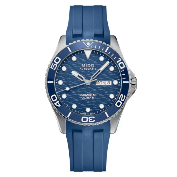 Montre Mido OCEAN STAR 200C Cadran Bleu Bracelet Caoutchouc