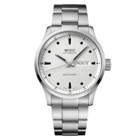 Montre Mido Multifort M Bracelet Acier cadran Argent