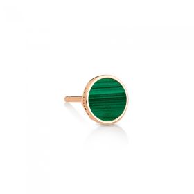 Boucle d'Oreille Ginette NY Solo Ever Malachite Disc Studs