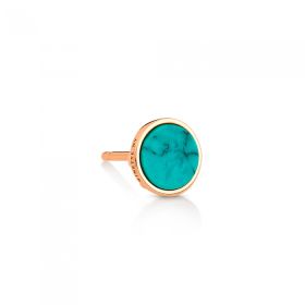 Boucle d'Oreille Ginette NY Solo Ever Turquoise Disc Studs