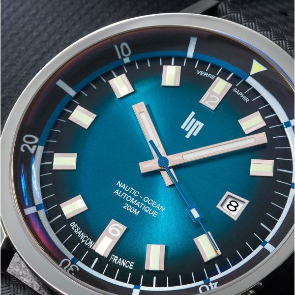 Montre LIP Grande Nautic-Océan 41mm Bracelet Tropic