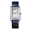 Montre Longines DolceVita Cadran Argent Bracelet Cuir Bleu