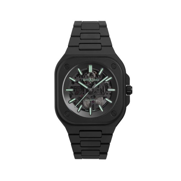 Montre BELL & ROSS BR05 Skeleton Black Lum Ceramic Édition Limitée