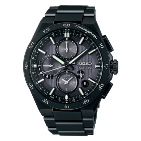 Montre Seiko Astron GPS Solar Cadran Noir Bracelet titane