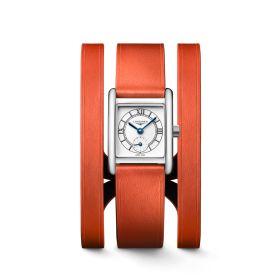 Montre Longines Mini DolceVita Bracelet Cuir Orange