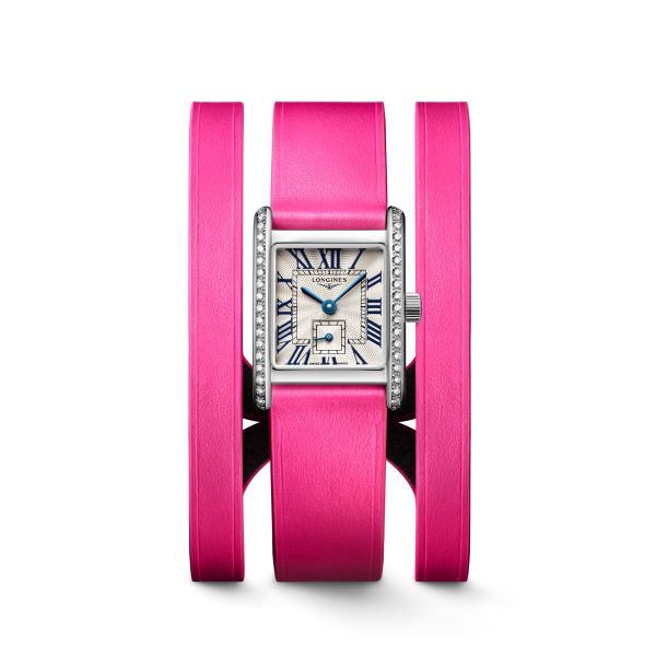 Montre Longines Mini DolceVita Sertie Diamants Bracelet Acier