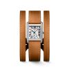 Montre Longines Mini DolceVita Sertie Diamants Bracelet Cuir Brun