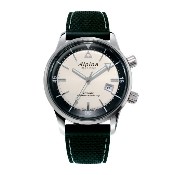 Montre Alpina Seastrong Diver Heritage Cadran Crème