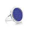 copy of Bague Ginette NY Black Onyx White Gold Disc Ring
