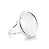 copy of Bague Ginette NY Black Onyx White Gold Disc Ring