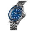 Montre Yema NAVYGRAF Slim CMM.20 Automatique Cadran Bleu Bracelet Acier