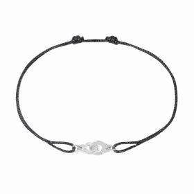 Bracelet Dinh Van Menottes R10 sur cordon or rose