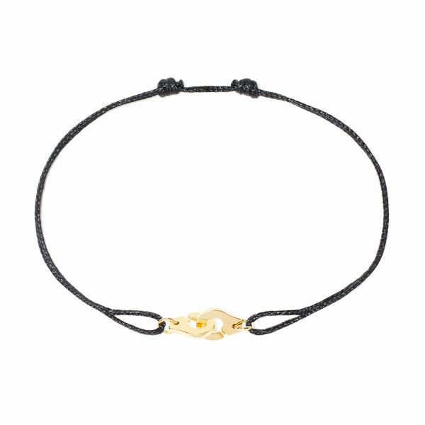 Bracelet Dinh Van Menottes R10 sur cordon or rose