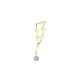 Boucle La Brune & La Blonde POP Coup de foudre Diamant 0.05 carat or jaune