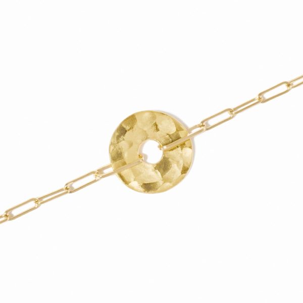 Bracelet Dinh Van Pi 14mm Chaîne Or Jaune 24 carats