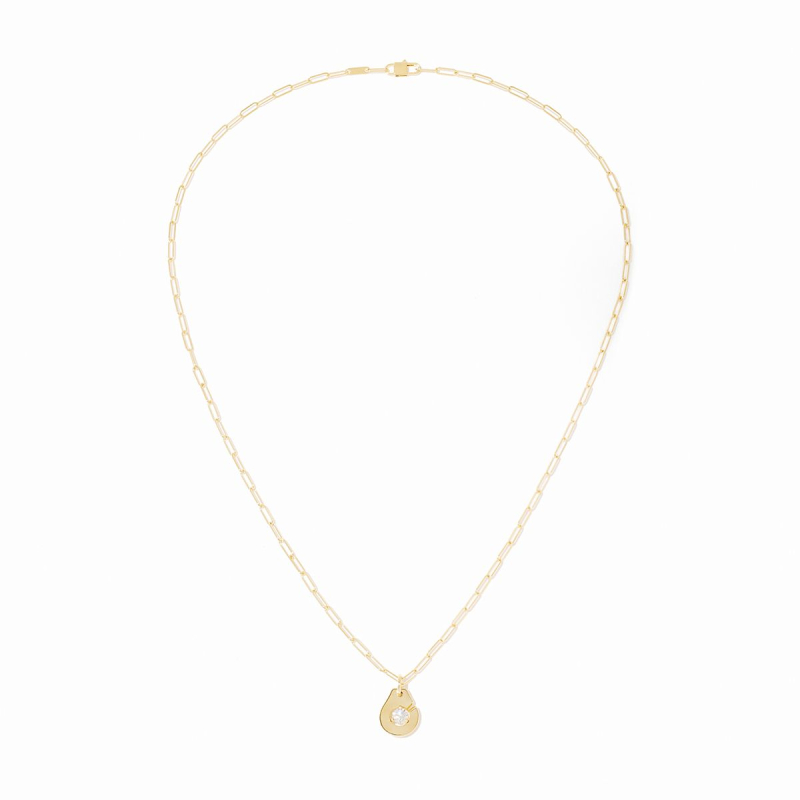 Collier Dinh Van Menottes R10 or jaune & diamant