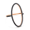 Bague Ginette NY Ellipse Black Diamond Ring