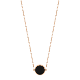Collier Ginette NY Mini Ever Onyx Disc Necklace