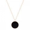 Collier Ginette NY Jumbo Ever Onyx Disc On Chain