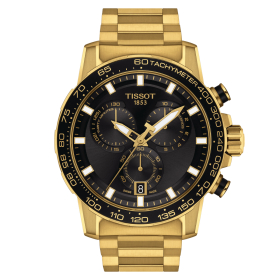 Montre Tissot Supersport Chrono Acier Inoxydable PVD Or Jaune