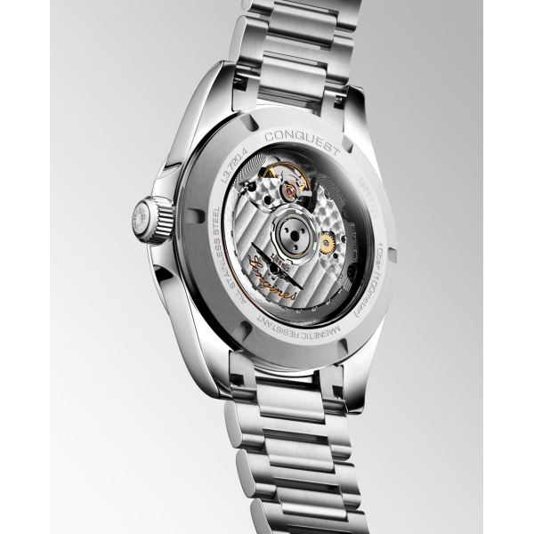 Montre Longines Conquest Cadran Argent Bracelet Acier
