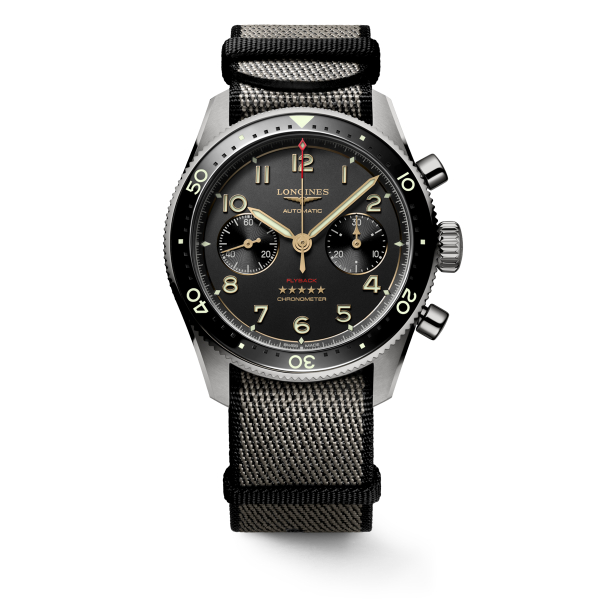 Montre Longines Spirit Flyback Titanium Automatique Bracelet Synthétique