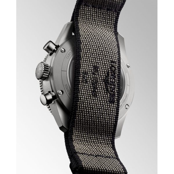 Montre Longines Spirit Flyback Titanium Automatique Bracelet Synthétique