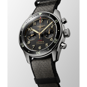 Montre Longines Spirit Flyback Titanium Automatique Bracelet Synthétique