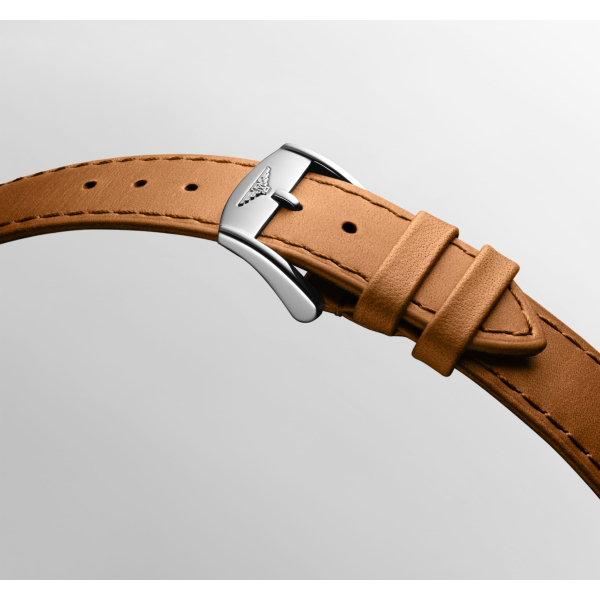 Montre Longines Conquest Heritage 40mm Bracelet Cuir Brun