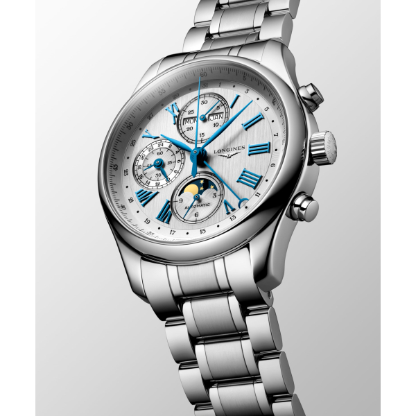 Montre Longines Master Collection Cadran Argenté Bracelet Cuir