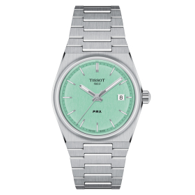 Montre Tissot PRX 35mm Cadran Vert Clair Bracelet Acier