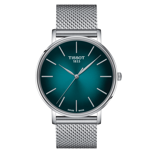 Montre Tissot Everytime 40mm Cadran Vert Bracelet Acier
