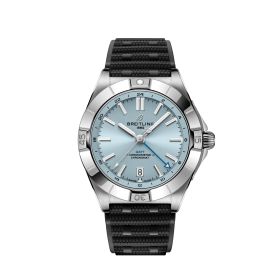 Montre Breitling Chronomat Automatic GMT 40 Cadran Glacier Bracelet Caoutchouc