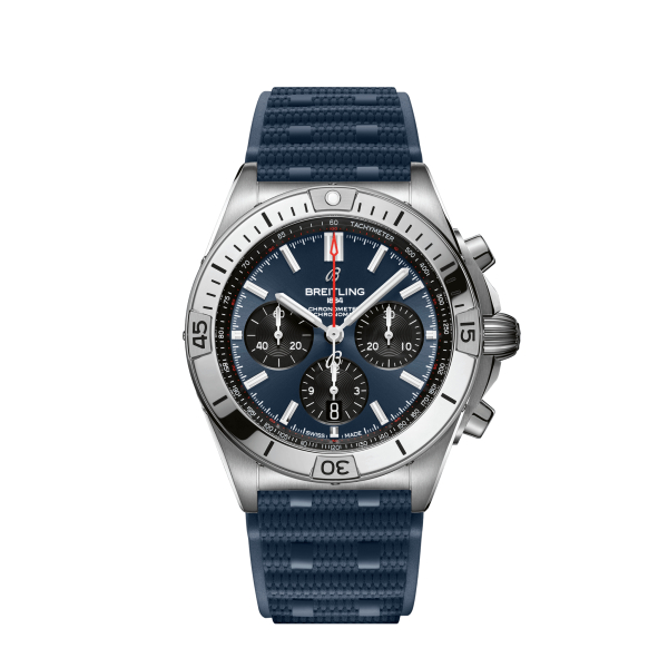 Montre Breitling Chronomat B01 42 Cadran Bleu Bracelet Caoutchouc