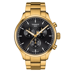 Montre Tissot Chrono XL Classic PVD Or Jaune Cadran Noir