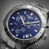Montre Tissot PR 100 Sport Chrono Cadran Bleu Bracelet Acier