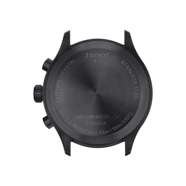 Montre Tissot Chrono XL Cadran Noir Vintage Bracelet Cuir