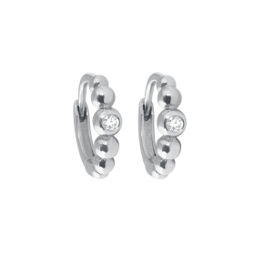 Boucles d'oreilles gigi CLOZEAU Lucky Diamants Or Blanc
