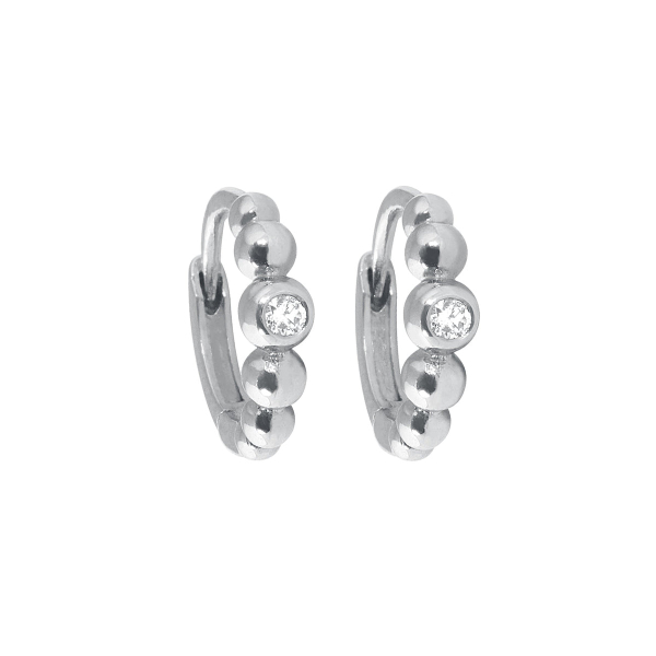 Boucles d'oreilles gigi CLOZEAU Lucky Diamants Or Blanc
