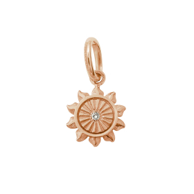 Pendentif gigi CLOZEAU Pendentif Lucky Sun Or Rose & Diamant