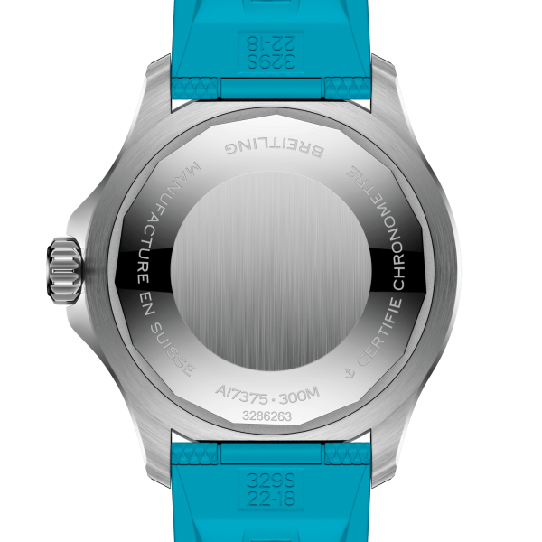 Montre Breitling Superocean 42mm Automatic Rainbow Bracelet Caoutchouc Turquoise