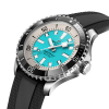 Montre Breitling Superocean 44mm Automatic Cadran Turquoise Bracelet Caoutchouc Noir