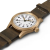 Montre Hamilton Khaki Field Mechanical Cadran Blanc Bracelet Cuir