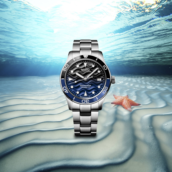 Montre Mido Ocean Star 39mm Cadran Dégradé Bleu