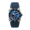 Montre Bell & Ross Diver Blue Steel Bracelet Caoutchouc