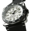 Montre Bell & Ross Diver White Steel Bracelet Caoutchouc