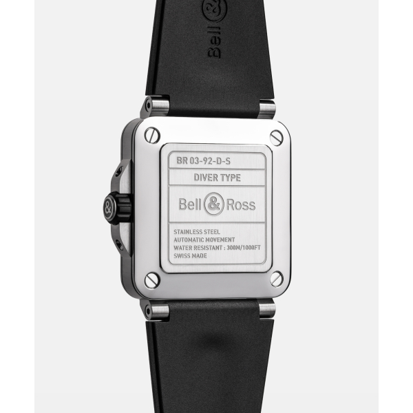 Montre Bell & Ross Diver White Steel Bracelet Caoutchouc