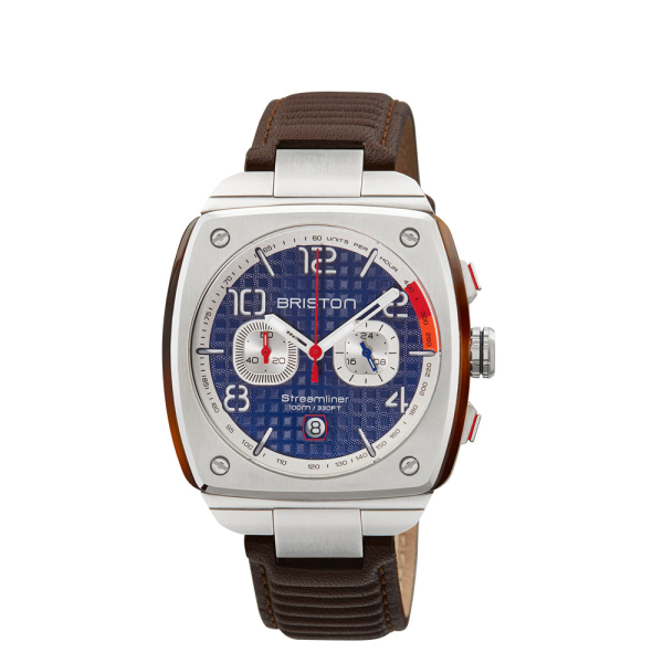 Montre BRISTON Streamliner Urban Acier & Acétate Cadran Blanc