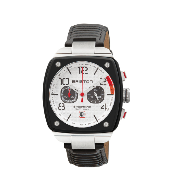 Montre BRISTON Streamliner Urban Acier & Acétate Cadran Blanc