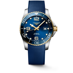 Montre Longines Hydroconquest 41mm Auto Cadran Bleu Bracelet Caoutchouc